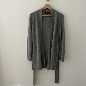 Theory Cashmere Belted Cardigan  | size petite
